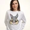 Disney Bambi Thumper Big Face - Felpa - White