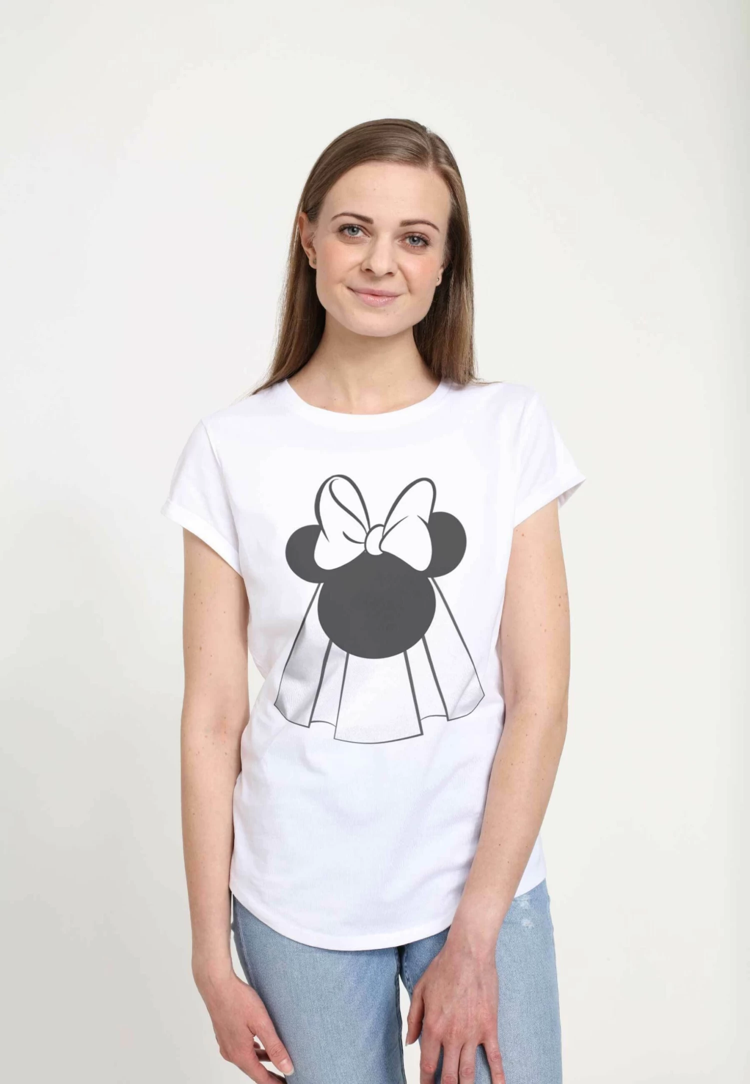 Disney Mickey Classic Mouse Bride - T-Shirt Con Stampa - White 1 Disney Mickey Classic Mouse Bride - T-Shirt Con Stampa - White