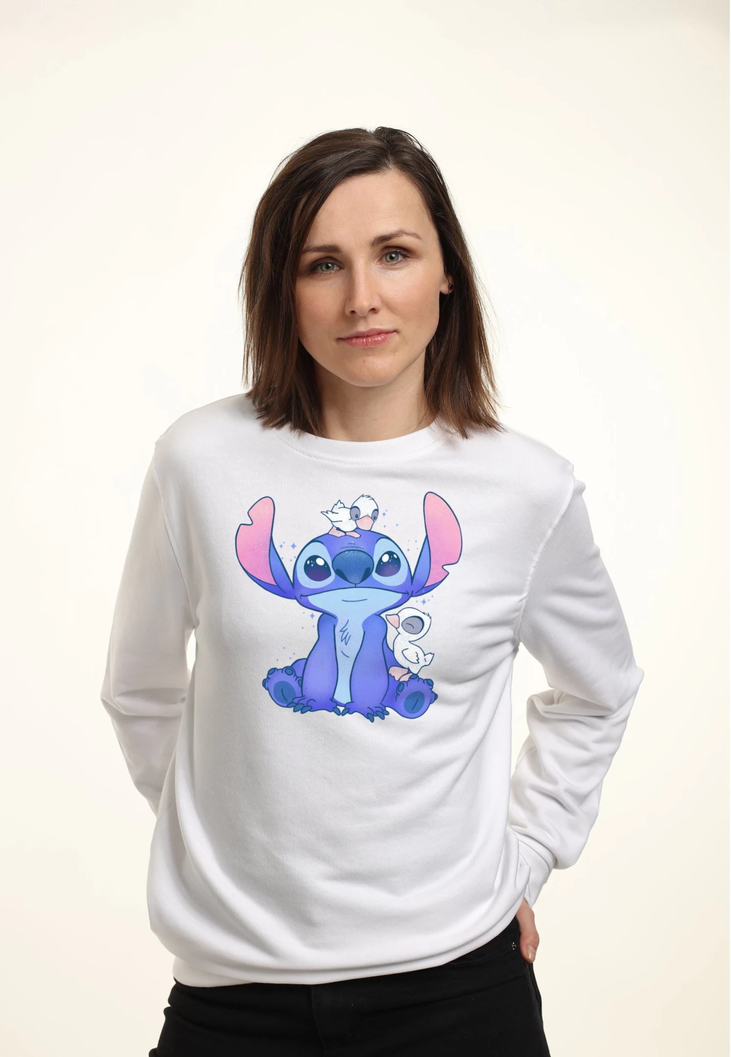 Disney Lilo & Stitch Cute DucksFelpaWhite Donna Felpe H3A21J6K5-A11 3 Disney Lilo & Stitch Cute DucksFelpaWhite Donna Felpe H3A21J6K5-A11 - immagine 3