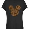 Disney Classic Mickey Cheetah MouseT-Shirt Con StampaBlack Donna T-shirt E Top H3A21DBCA-Q11