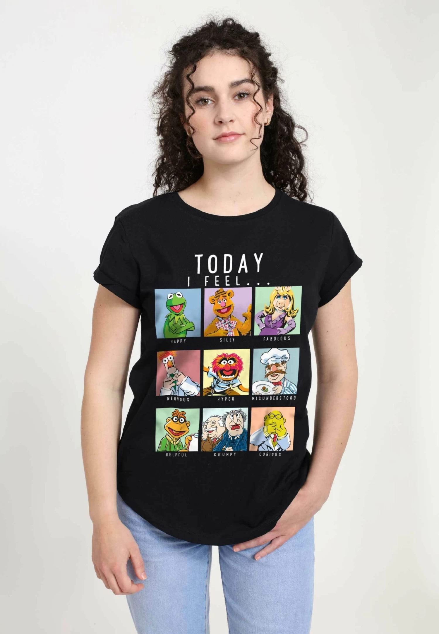 Disney Muppets Muppet MoodT-Shirt Con StampaBlack Donna T-shirt E Top H3A21D0XF-Q11 1 Disney Muppets Muppet MoodT-Shirt Con StampaBlack Donna T-shirt E Top H3A21D0XF-Q11