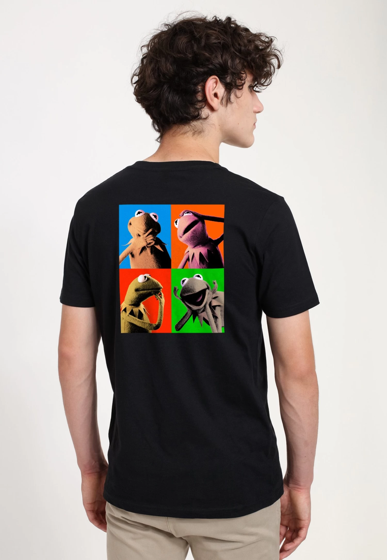 Disney Muppets Kermit PopT-Shirt Con StampaBlack Uomo T-shirt E Polo H3A22O60I-Q11 1 Disney Muppets Kermit PopT-Shirt Con StampaBlack Uomo T-shirt E Polo H3A22O60I-Q11