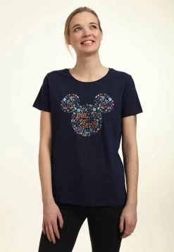 Disney Classic Mickey Floral EarsT-Shirt Con StampaNavy Blue Donna T-shirt E Top H3A21D1VN-K11 -Disney c6842379c76a4cdca8c637e0f5573c51