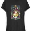 Disney Beauty & The Beast Belle VeauT-Shirt Con StampaBlack Donna T-shirt E Top H3A21DBC7-Q11