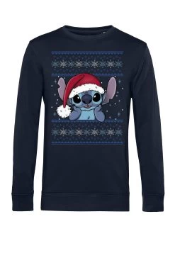 Disney LiloStitch Holiday Stitch Wearing Santa Hat - Felpa - Navy Blue -Disney c6dfd9fc246c474ea1009dde0f108f0f