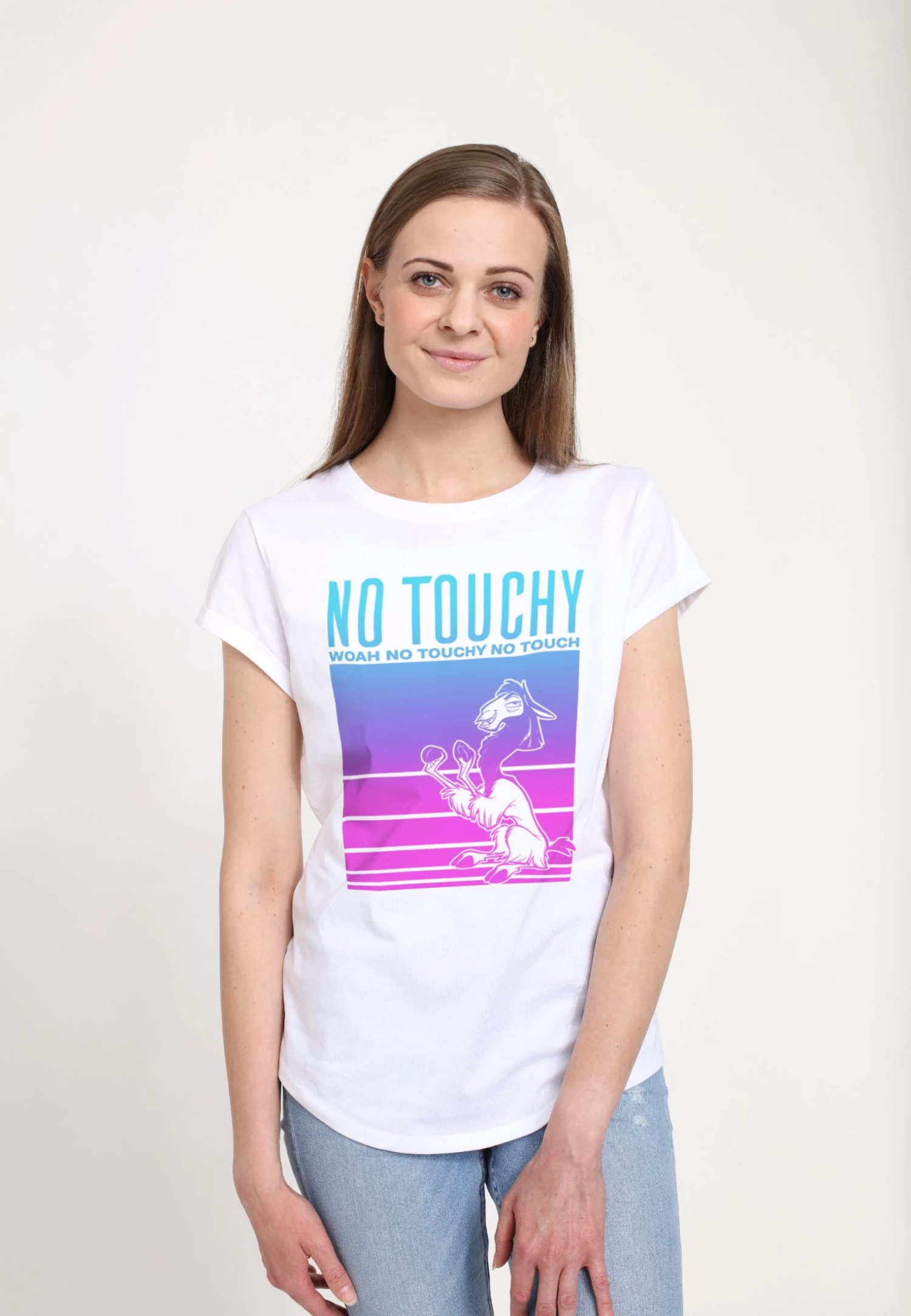 Disney Emperor S New Groove No Touch YoT-Shirt Con StampaWhite Donna T-shirt E Top H3A21D9NN-A11 4 Disney Emperor S New Groove No Touch YoT-Shirt Con StampaWhite Donna T-shirt E Top H3A21D9NN-A11 - immagine 4