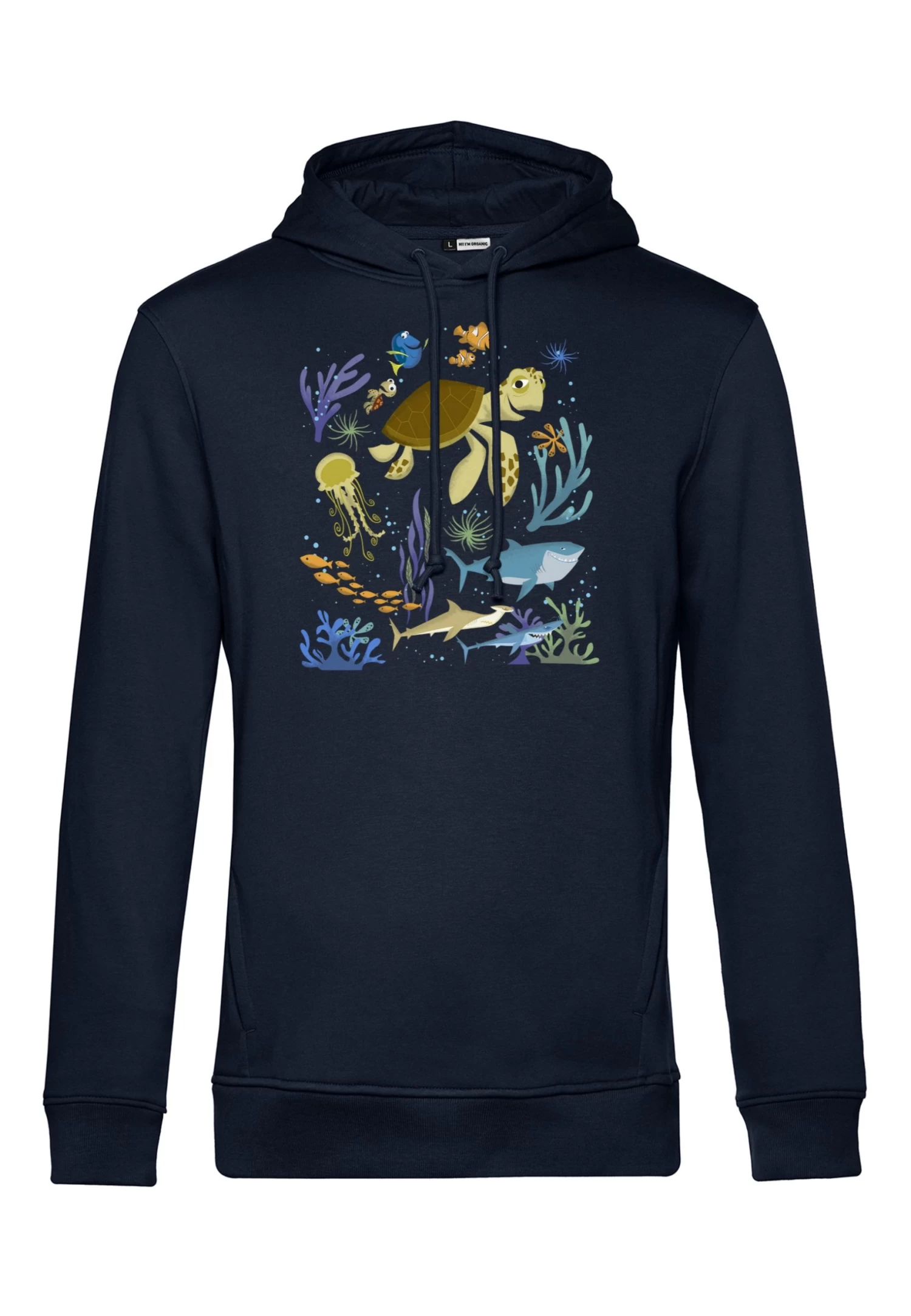 Disney Finding Nemo Sea SceneFelpa Con CappuccioNavy Blue Donna Felpe H3A21J2FN-K11 4 Disney Finding Nemo Sea SceneFelpa Con CappuccioNavy Blue Donna Felpe H3A21J2FN-K11 - immagine 4