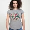 Disney Classic Mickey Holiday GroupT-Shirt Con StampaMelange Grey Donna T-shirt E Top H3A21D021-C11