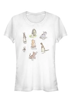 Disney Winnie The Pooh Winnie PosterT-Shirt Con StampaWhite Donna T-shirt E Top H3A21DBBO-A11