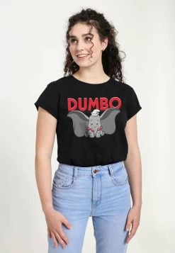 Disney Dumbo Dumbo Is DumboT-Shirt Con StampaBlack Donna T-shirt E Top H3A21D078-Q11