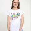 Disney The Little Mermaid 90S ArialT-Shirt Con StampaWhite Donna T-shirt E Top H3A21D09K-A11