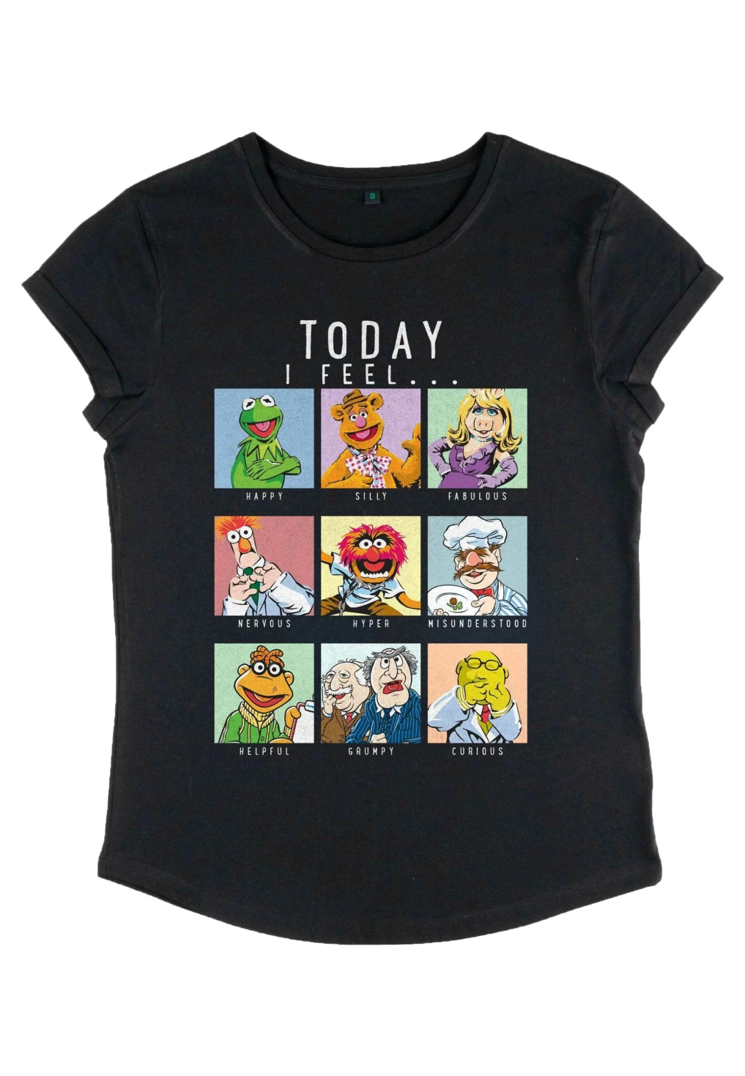 Disney Muppets Muppet MoodT-Shirt Con StampaBlack Donna T-shirt E Top H3A21D0XF-Q11 5 Disney Muppets Muppet MoodT-Shirt Con StampaBlack Donna T-shirt E Top H3A21D0XF-Q11 - immagine 5