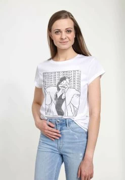 Disney 101 Dalmatians Cruella De Vil - T-Shirt Con Stampa - White -Disney cd88af2de2fd4ed094206938bb4e2ac4