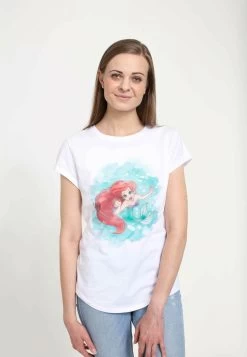 Disney The Little Mermaid Sea Colors - T-Shirt Con Stampa - White -Disney ceae389450214452924a72a0c6f71575