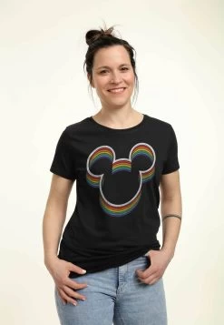 Disney Mickey Rainbow Ears - T-Shirt Con Stampa - Black -Disney cfc2385e89c44b9ab2e64fbd319690d4