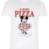 Disney Classic Mickey Mickey All You Need Is PizzaT-Shirt Con StampaWhite Donna T-shirt E Top H3A21D5OA-A11