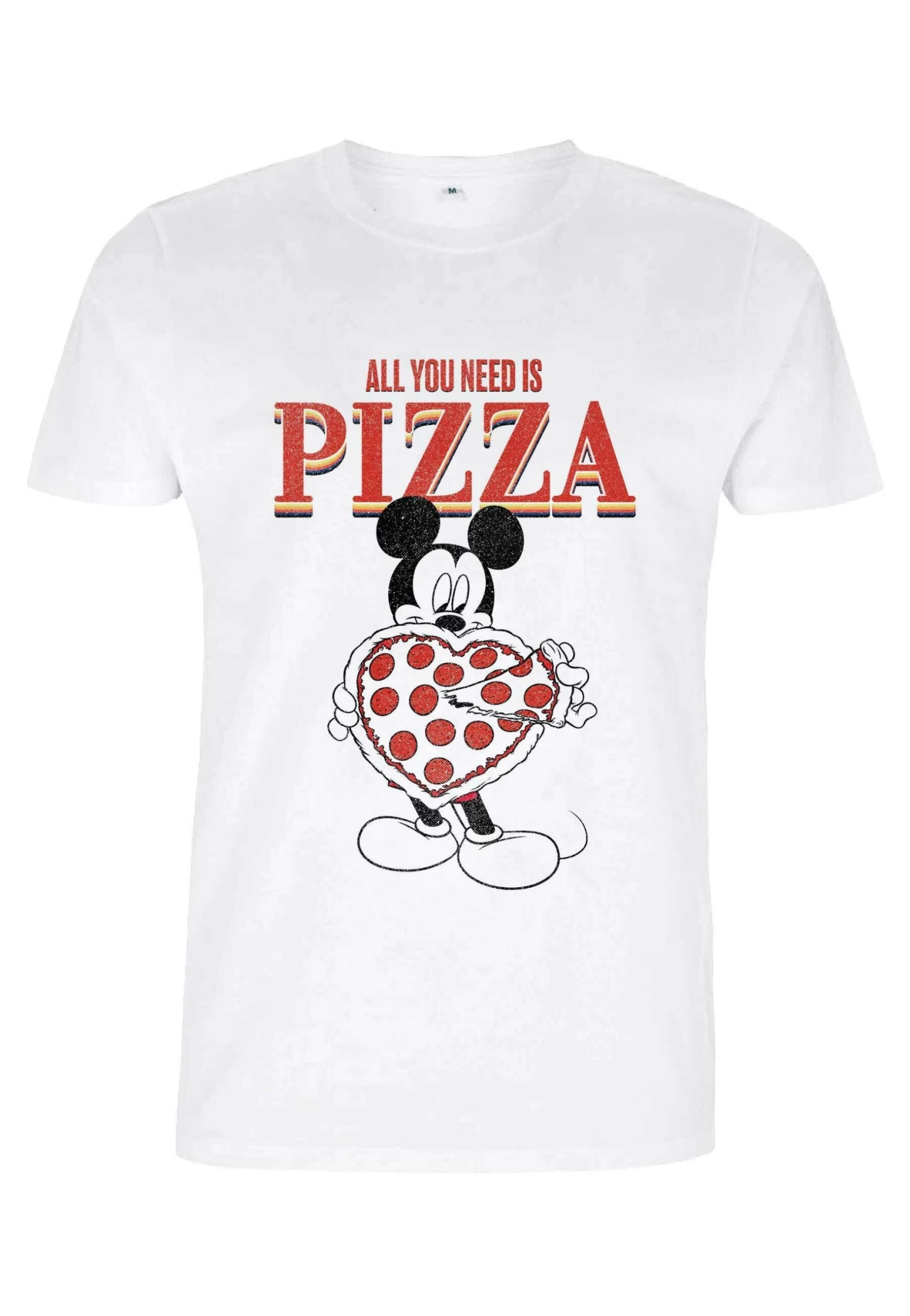 Disney Classic Mickey Mickey All You Need Is PizzaT-Shirt Con StampaWhite Donna T-shirt E Top H3A21D5OA-A11 1 Disney Classic Mickey Mickey All You Need Is PizzaT-Shirt Con StampaWhite Donna T-shirt E Top H3A21D5OA-A11