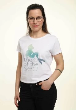 Disney The Little Mermaid Heart Of The Sea - T-Shirt Con Stampa - White -Disney d1cc53b3c81948ac92a9bc064b17c80f