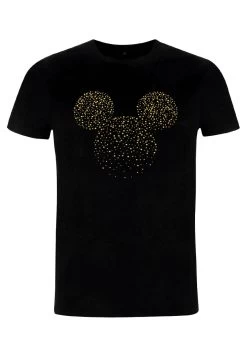 Disney Mickey Classic Hotfix MickeyT-Shirt Con StampaBlack Donna T-shirt E Top H3A2102V9-Q11