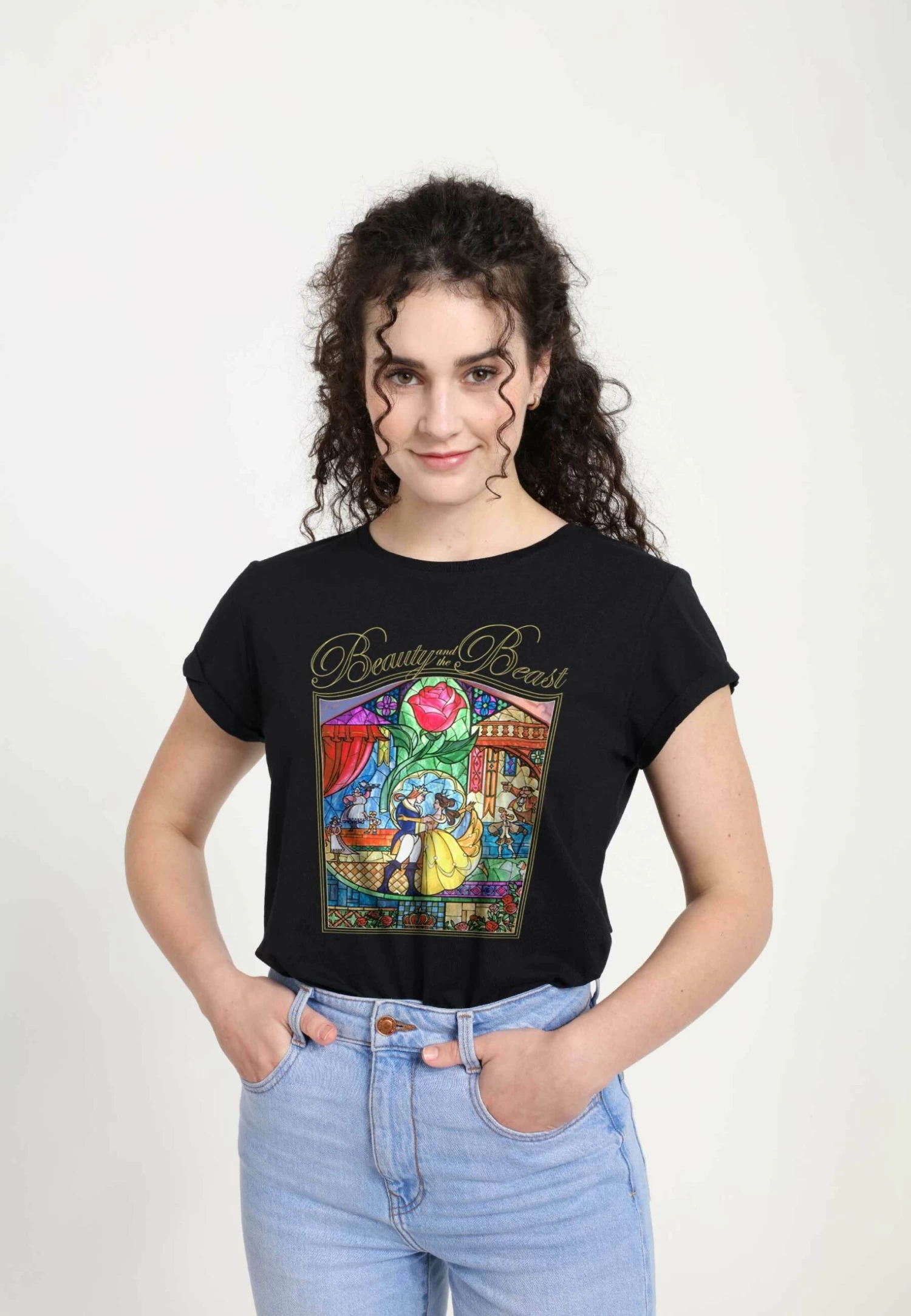 Disney Beauty & The Beast Beauty StoryT-Shirt Con StampaBlack Donna T-shirt E Top H3A21E03R-Q11 4 Disney Beauty & The Beast Beauty StoryT-Shirt Con StampaBlack Donna T-shirt E Top H3A21E03R-Q11 - immagine 4