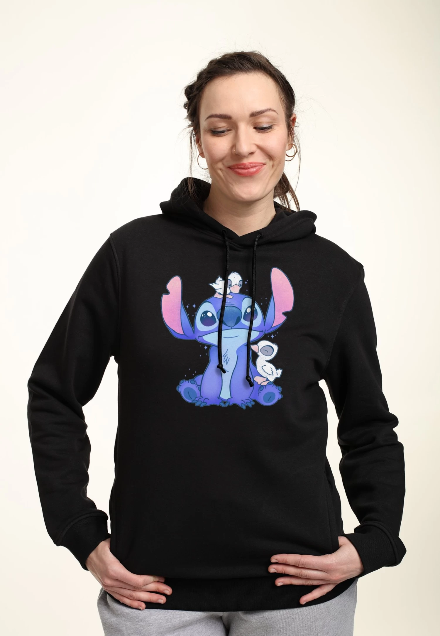 Disney Lilo & Stitch Cute DucksFelpa Con CappuccioBlack Donna Felpe H3A21J2XL-Q11 1 Disney Lilo & Stitch Cute DucksFelpa Con CappuccioBlack Donna Felpe H3A21J2XL-Q11