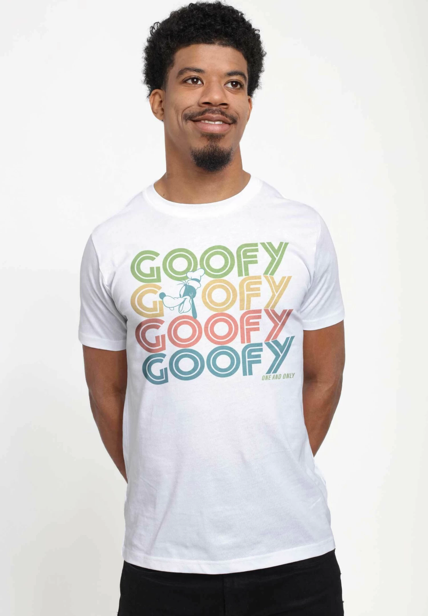 Disney Classic Mickey Retro Stack Goofy UnisexT-Shirt Con StampaWhite Uomo T-shirt E Polo H3A2100ID-A11 3 Disney Classic Mickey Retro Stack Goofy UnisexT-Shirt Con StampaWhite Uomo T-shirt E Polo H3A2100ID-A11 - immagine 3