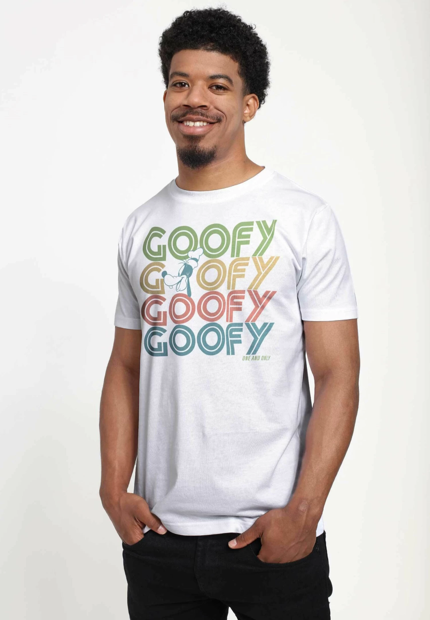Disney Classic Mickey Retro Stack Goofy UnisexT-Shirt Con StampaWhite Uomo T-shirt E Polo H3A2100ID-A11 4 Disney Classic Mickey Retro Stack Goofy UnisexT-Shirt Con StampaWhite Uomo T-shirt E Polo H3A2100ID-A11 - immagine 4