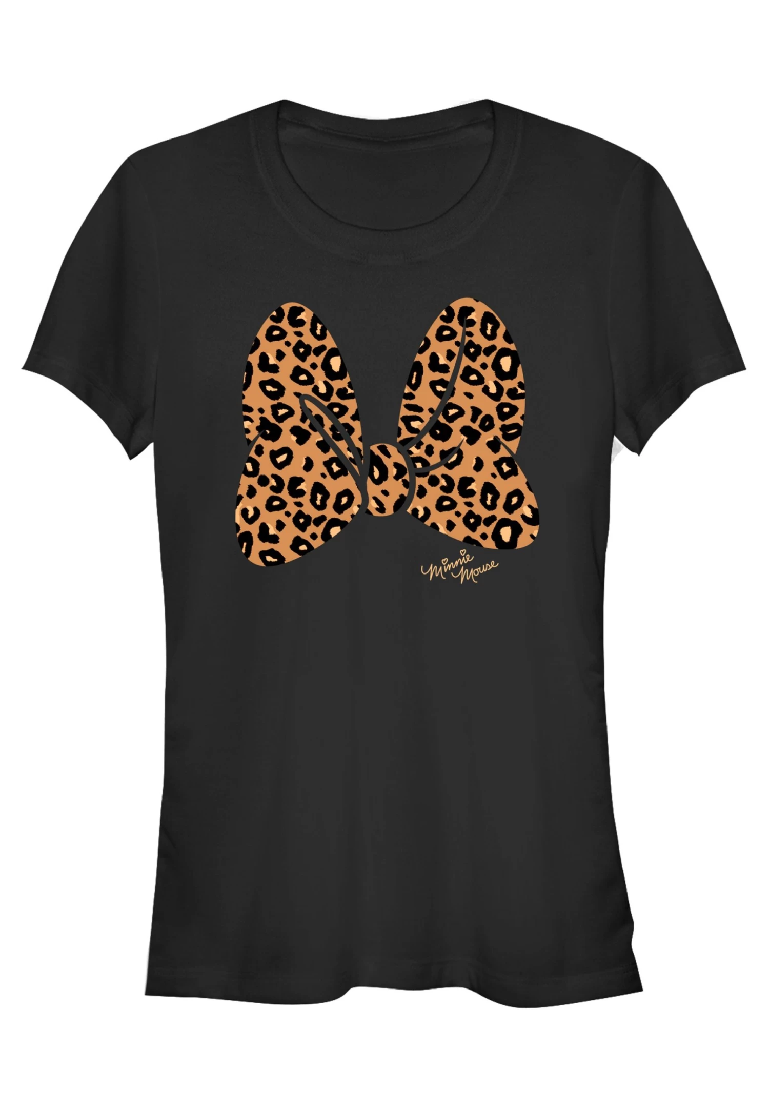 Disney Mickey Classic Animal Print Bow - T-Shirt Con Stampa - Black 1 Disney Mickey Classic Animal Print Bow - T-Shirt Con Stampa - Black