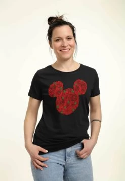 Disney Mickey Classic Mickey Mouse RosesT-Shirt Con StampaBlack Donna T-shirt E Top H3A21D2S7-Q11 7 Disney Mickey Classic Mickey Mouse RosesT-Shirt Con StampaBlack Donna T-shirt E Top H3A21D2S7-Q11 -Disney d430f626a52c435987d5e975989ca9be