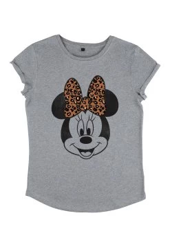 Disney Mickey Classic Modern Minnie Face LeopardT-Shirt Con StampaMelange Grey Donna T-shirt E Top H3A21D9DE-C11 -Disney d5b3a71f1d384fefb34a154da06662c4