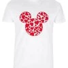 Disney Classic Mickey Mickey Hearts FillT-Shirt Con StampaWhite Donna T-shirt E Top H3A21D5EQ-A11