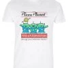 Disney Toy Story 1-3 Pizza Planet Surf - T-Shirt Con Stampa - White