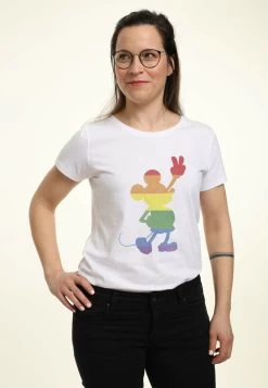 Disney Mickey Classic Love Is Love Pride Mickey - T-Shirt Con Stampa - White -Disney e18a881f151c41f9bc0da96d5deb3f79