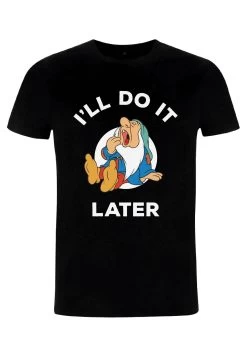 Disney Snow White Do It Later Unisex - T-Shirt Con Stampa - Black -Disney e2bbe9474250404abb35f95fb8ad0862