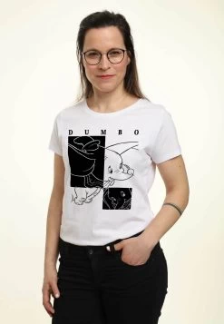 Disney Dumbo Dumbo ContrastT-Shirt Con StampaWhite Donna T-shirt E Top H3A21D2SD-A11 -Disney e3ccddc66f594443a502ed68192d81bc