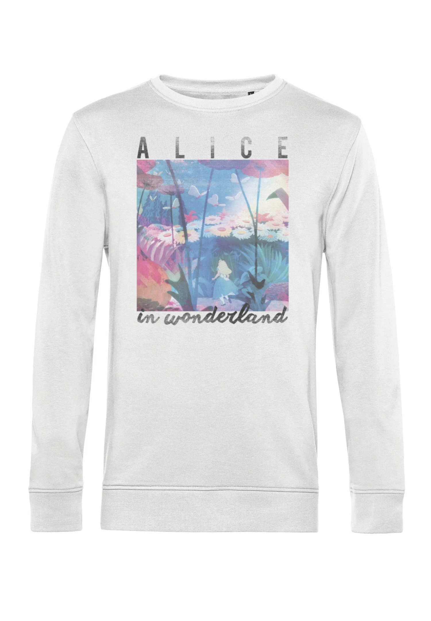 Disney Alice In Wonderland Alice Garden Scene - Felpa - White 4 Disney Alice In Wonderland Alice Garden Scene - Felpa - White - immagine 4