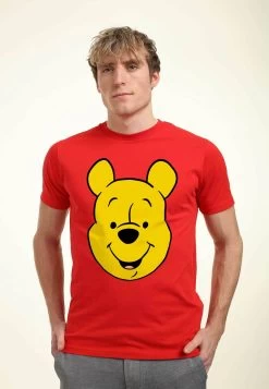 Disney Winnie The Pooh - T-Shirt Con Stampa - Red