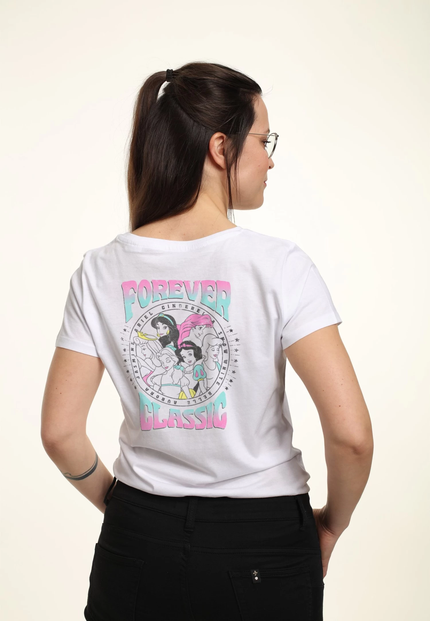 Disney Princesses Classic PrincessT-Shirt Con StampaWhite Donna T-shirt E Top H3A21DBFN-A11 1 Disney Princesses Classic PrincessT-Shirt Con StampaWhite Donna T-shirt E Top H3A21DBFN-A11