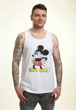 Disney Classic Mickey Mightiest Mouse Tank - Top - White