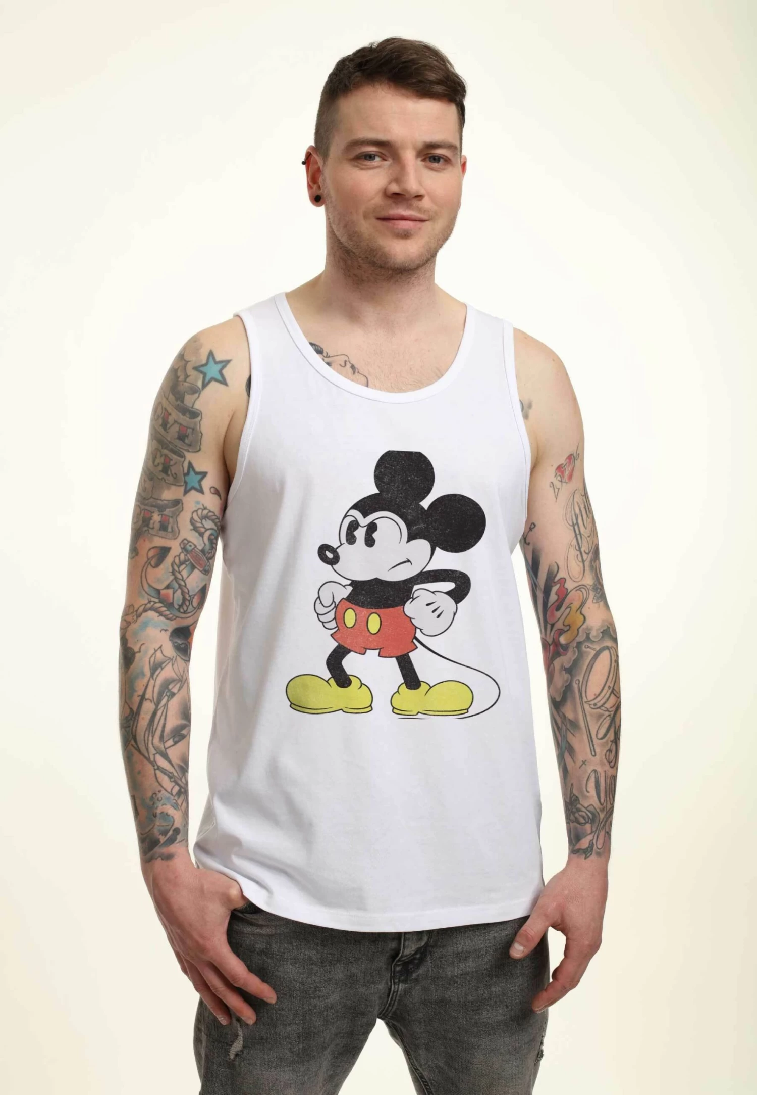 Disney Classic Mickey Mightiest Mouse Tank - Top - White 1 Disney Classic Mickey Mightiest Mouse Tank - Top - White