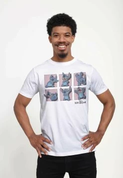 Disney Lilo & Stitch Stitch Poses UnisexT-Shirt Con StampaWhite Uomo T-shirt E Polo H3A2100DC-A11 10 Disney Lilo & Stitch Stitch Poses UnisexT-Shirt Con StampaWhite Uomo T-shirt E Polo H3A2100DC-A11 -Disney ea52d960c65e42dcaaa247aebda3df55
