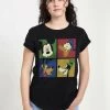 Disney Classic Mickey Block PartyT-Shirt Con StampaBlack Donna T-shirt E Top H3A21D0KF-Q11