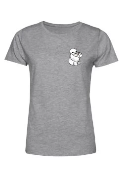 Disney Big Hero 6 Movie Baymax KittyT-Shirt Con StampaHeather Grey Donna T-shirt E Top H3A21D8V1-C11 -Disney ec18cb1ec37446f4a9341e28196bf1bd