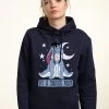 Disney Winnie The Pooh Eeyore Not Morning - Felpa Con Cappuccio - Navy Blue