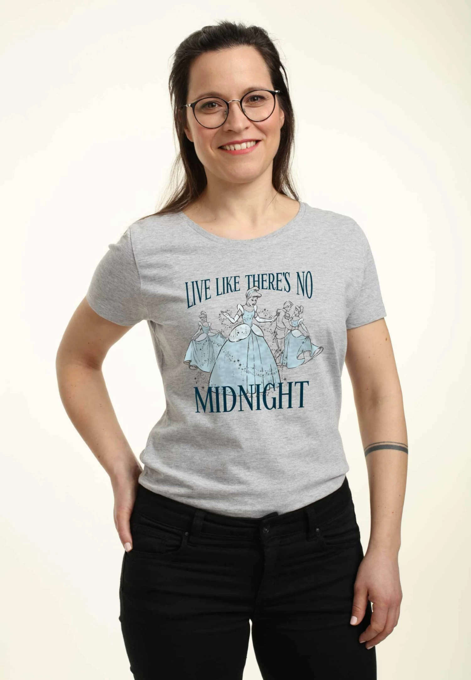 Disney Princess Midnight PrincessT-Shirt Con StampaHeather Grey Donna T-shirt E Top H3A21D1EP-C11 4 Disney Princess Midnight PrincessT-Shirt Con StampaHeather Grey Donna T-shirt E Top H3A21D1EP-C11 - immagine 4