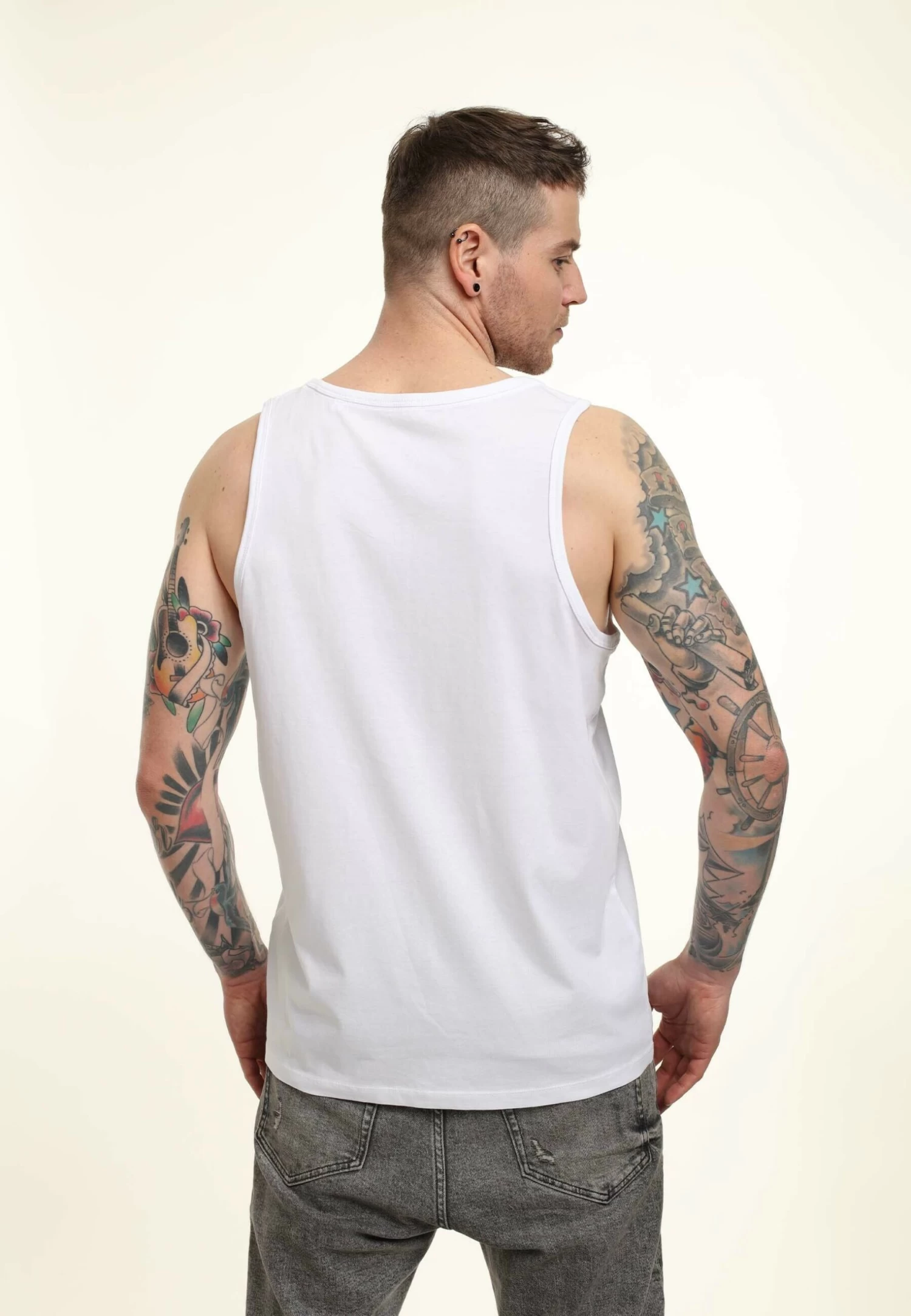 Disney Classic Mickey Mightiest Mouse Tank - Top - White 2 Disney Classic Mickey Mightiest Mouse Tank - Top - White - immagine 2