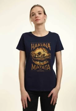 Disney Lion King Savanna PosterT-Shirt Con StampaNavy Blue Donna T-shirt E Top H3A21D1XL-K11 -Disney f28f192e70e5416ebc7c3976fdd80303