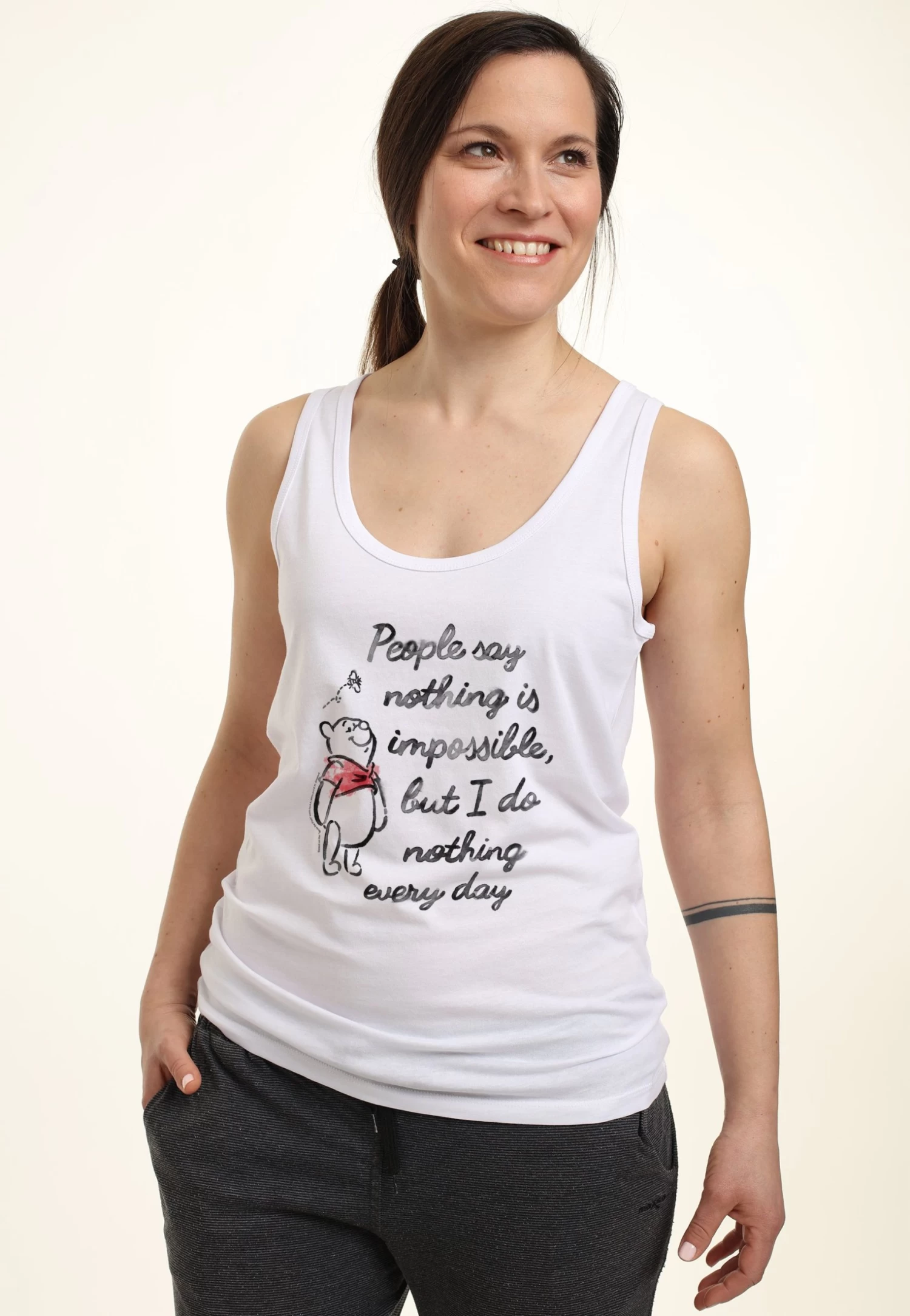 Disney Winnie The Pooh ImpossibleTopWhite Donna T-shirt E Top H3A21D6XT-A11 4 Disney Winnie The Pooh ImpossibleTopWhite Donna T-shirt E Top H3A21D6XT-A11 - immagine 4