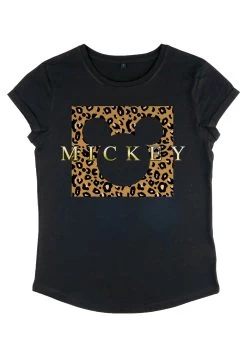 Disney Mickey & Friends Leopard Square Mick - T-Shirt Con Stampa - Black -Disney f96ba8c10e204b5f96e9f0c7aeba6632