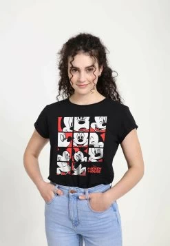 Disney Mickey Classic Mickey Mouse Expression GridT-Shirt Con StampaBlack Donna T-shirt E Top H3A21E034-Q11 -Disney fa2ac8e5cf5b4be082b03abf7f9f1582